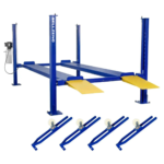 Sellzeno Series 8,500 lbs 4-Post Car Lift with Caster Kits – Durable Auto Storage & Parking Lift for Home Garage - Image 8