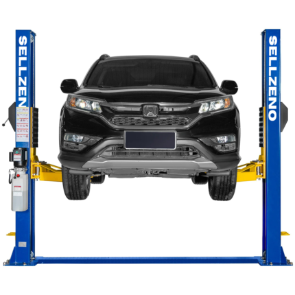 Sellzeno 12,000 lbs Two-Post Car Lift with 220V 4HP Motor & Single-Point Lock – Ideal for Shops, Garages & Heavy-Duty Vehicle Maintenance
