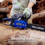 Sellzeno 18" Gas Chainsaw, 46cc 2-Cycle Engine with Auto Oiler – Powerful Wood Cutting Tool - Image 6