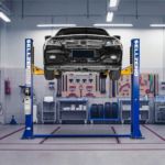 Sellzeno 11,000 lbs Two-Post Car Lift with 220V 3HP Motor & Double Lock Release – Ideal for Auto Shops, Trucks & Garages - Image 4