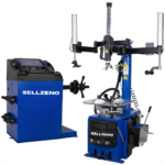 Sellzeno 2 HP Double Assist Arms Tire Changer Wheel Balancer Combo