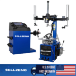 Sellzeno 2 HP Double Assist Arms Tire Changer Wheel Balancer Combo - Image 9