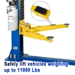 Sellzeno 11,000 lbs Two-Post Car Lift with 220V 3HP Motor & Double Lock Release – Ideal for Auto Shops, Trucks & Garages - Image 5